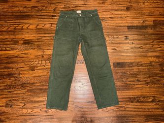 Aimé Leon Dore Green Workwear Carpenter Pants Soft Cotton Size Medium