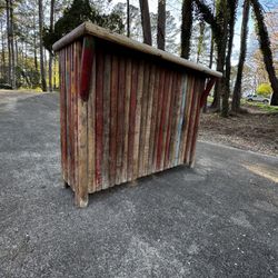 Rustic Tiki Bar (Handcrafted Wood Outdoor Bar)