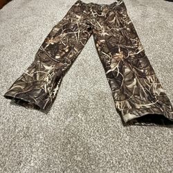 Brown and green camo pants