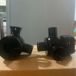 Twin Turbo Blow Off Valves. Billet, black Anodized 