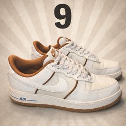 Nike Air Force 1 (White Light British Tan) (used)