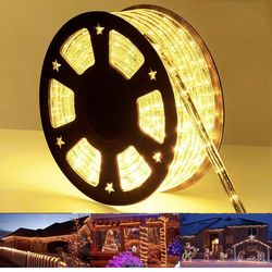 200ft LED Rope Lights Outdoor, 1440 LED Flexible Tube Lights with 8 Modes, Waterproof LED Rope Lighting for Outside, Garden, Patio, Bedroom, Party, Po