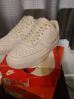 Nike Court Vision Low White Sneakers women 7.5 men 6