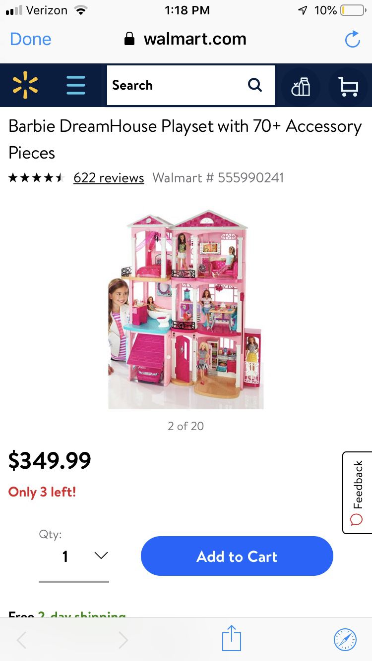 Barbie playhouse