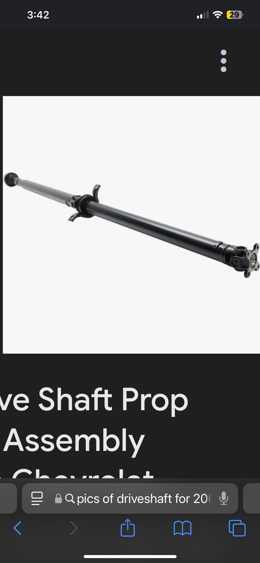 New Driveshaft