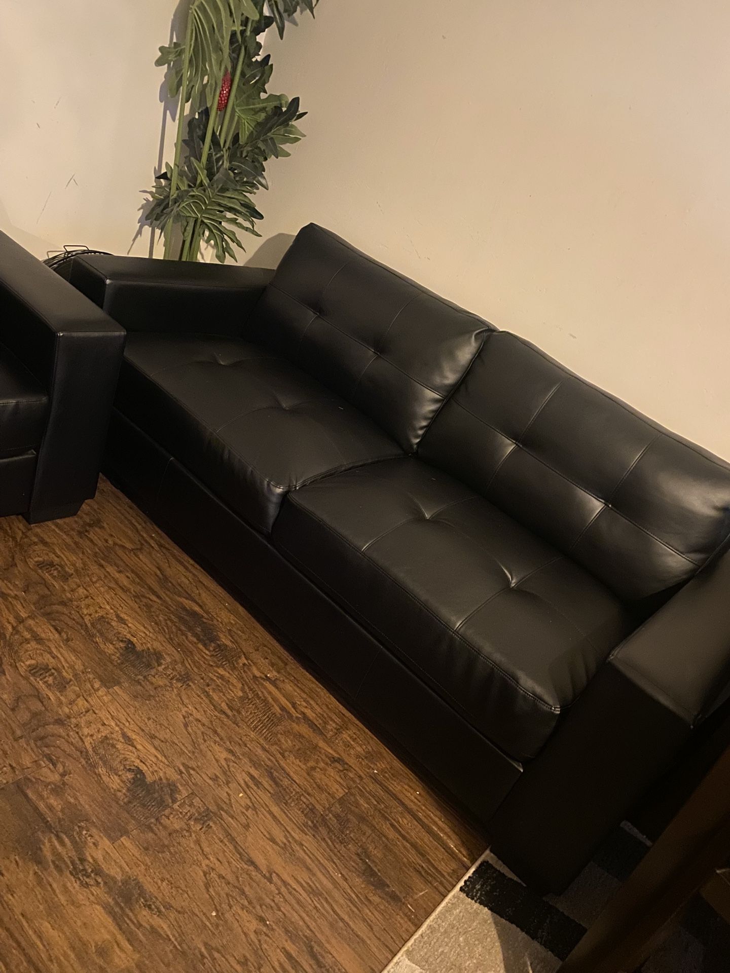 Black couches