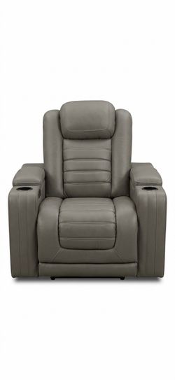 Leather recliner