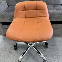 New in box.  Rolling Stool Chair with Wheels, Height Adjustable Stool with Back Support, Office Drafting Chair with PU Leather Cushion for Home Office