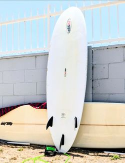 6'8 surfboard midlength epoxy funboard