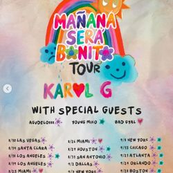 $400 FLOOR SEATS FOR KAROL G