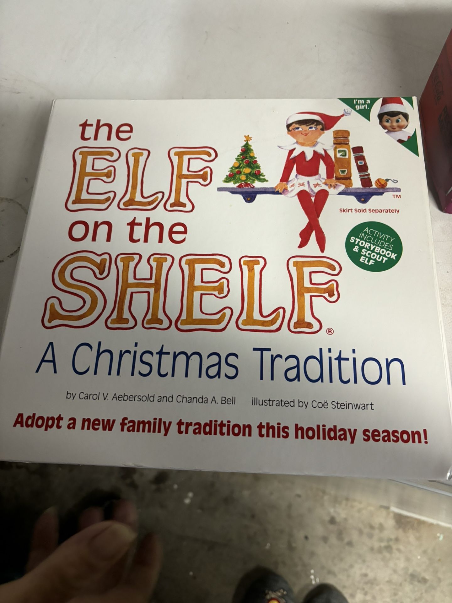 Elf On Shelf Doll (girl) And Book 