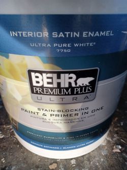 5 gallons Interior Satin white Paint