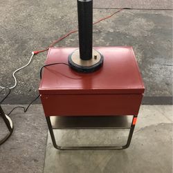 RED AND GOLD TABLES, SAMUELSON FINE FURNITURE