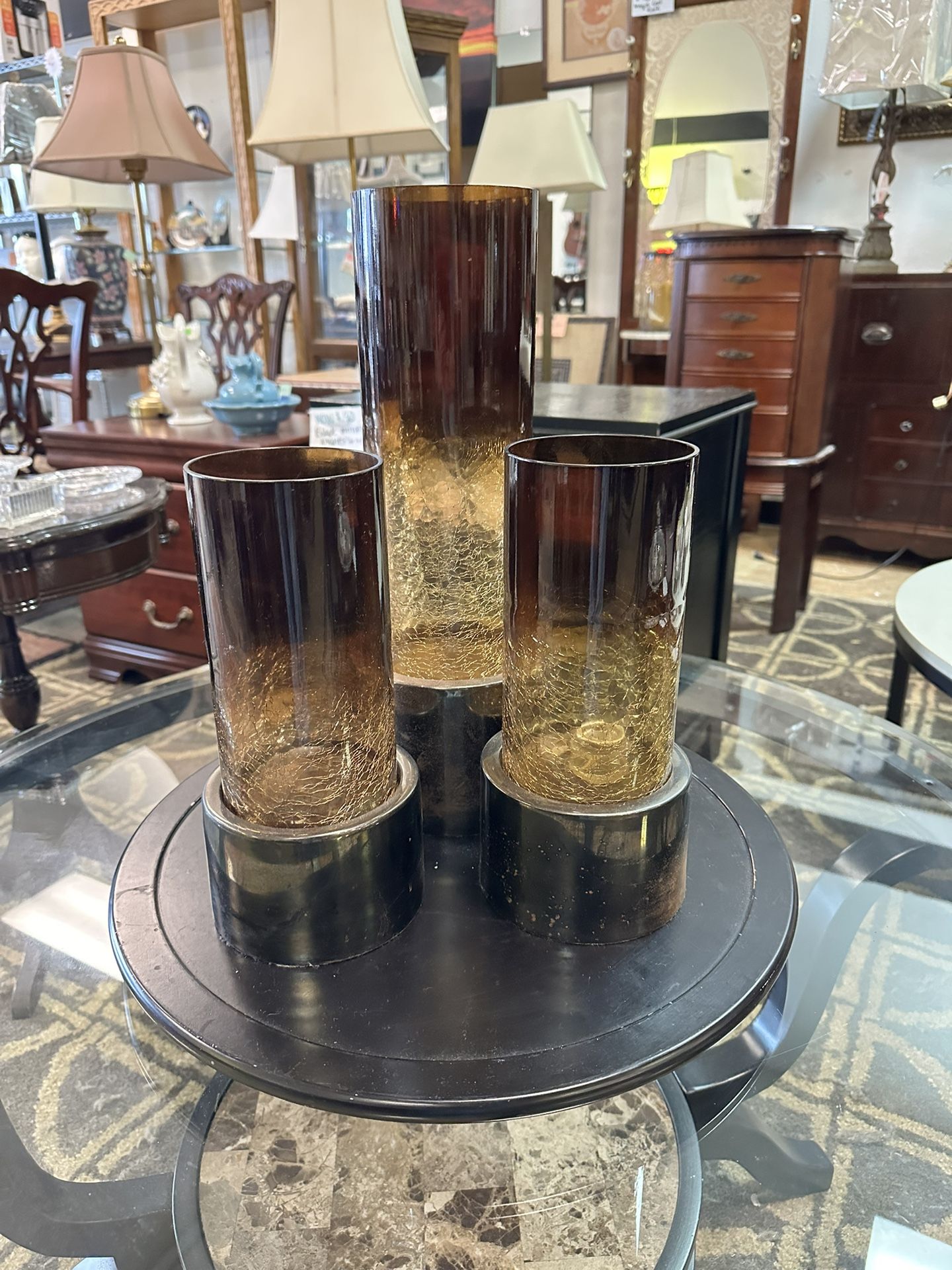 3-Tier Candle Spinning Centerpiece