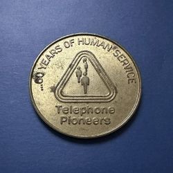 (1) 1971 Telephone Pioneers Of America 60th Anniversary Human Service Coin