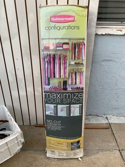 Rubbermaid Configurations No-Cut Custom Fit Closet Organizer $60 OBO!