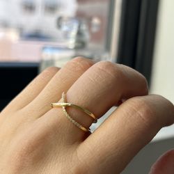 Infinity Ring 14k Gold Plated 