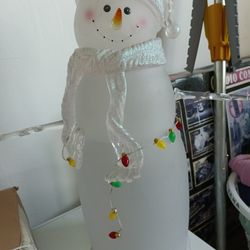 Snow Man Acrylic 20 Inches