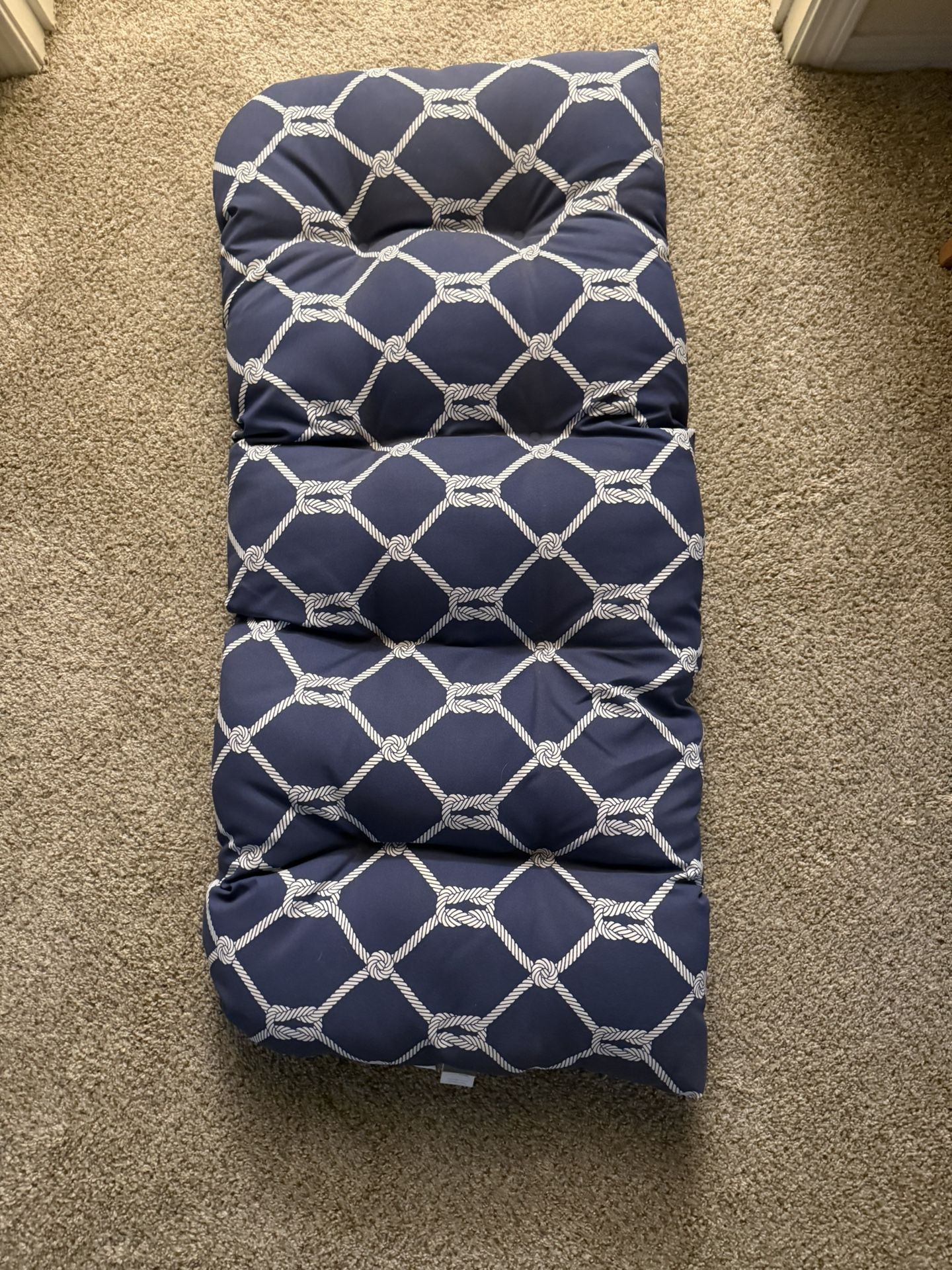 Nautical Themed Bench Pad