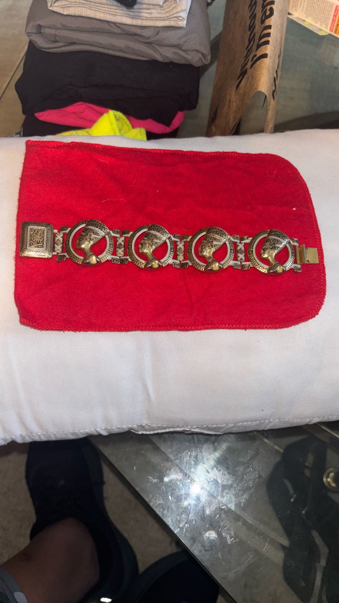 Gold Egyptian bracelet