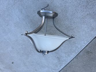 Brushed Nickel Ceiling Lamp