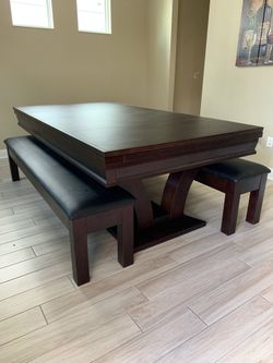 Dining style pool table