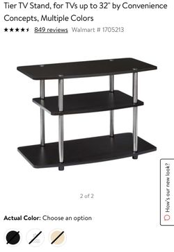 Convenience Concepts Designs2Go 3-Tier Wide TV Stand, Dark Espresso