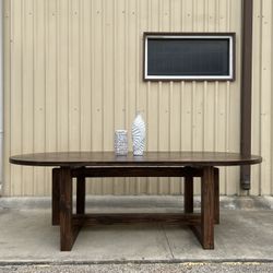 Custom Dining Table Farmhouse Country French Modern Rustic Solid Wood Set Restoration Hardware Insp Bench Hand Built Round Oval Counter Breakfast  