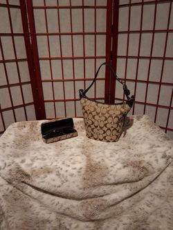 Coach Bleeker Bucket Bag & Sunglasses Case 