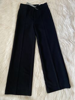 Loft High waisted wide leg trousers size 0