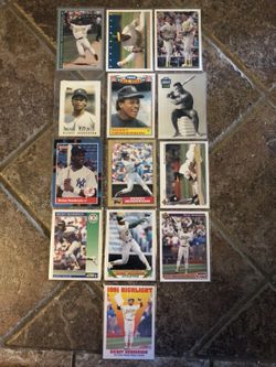 Rickey Henderson assorted baseball cards. 3$ for all shown.