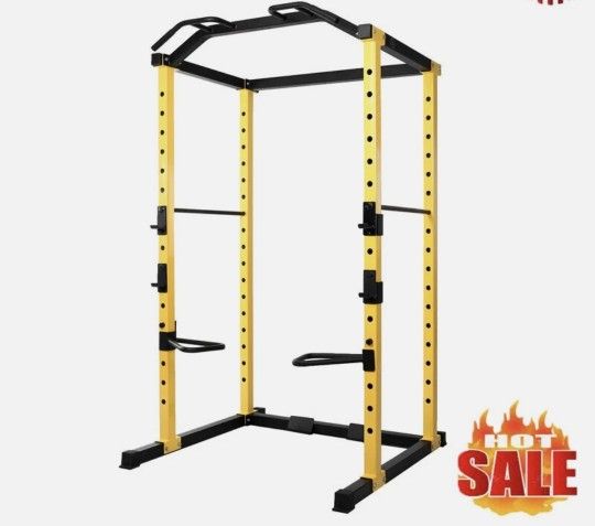 HulkFit Multi-Functional Adjustable Pro Series Power Rack Power Cage Exercise Equipment for Home Gym with Squat Rack Attachments and Accessories - Ben