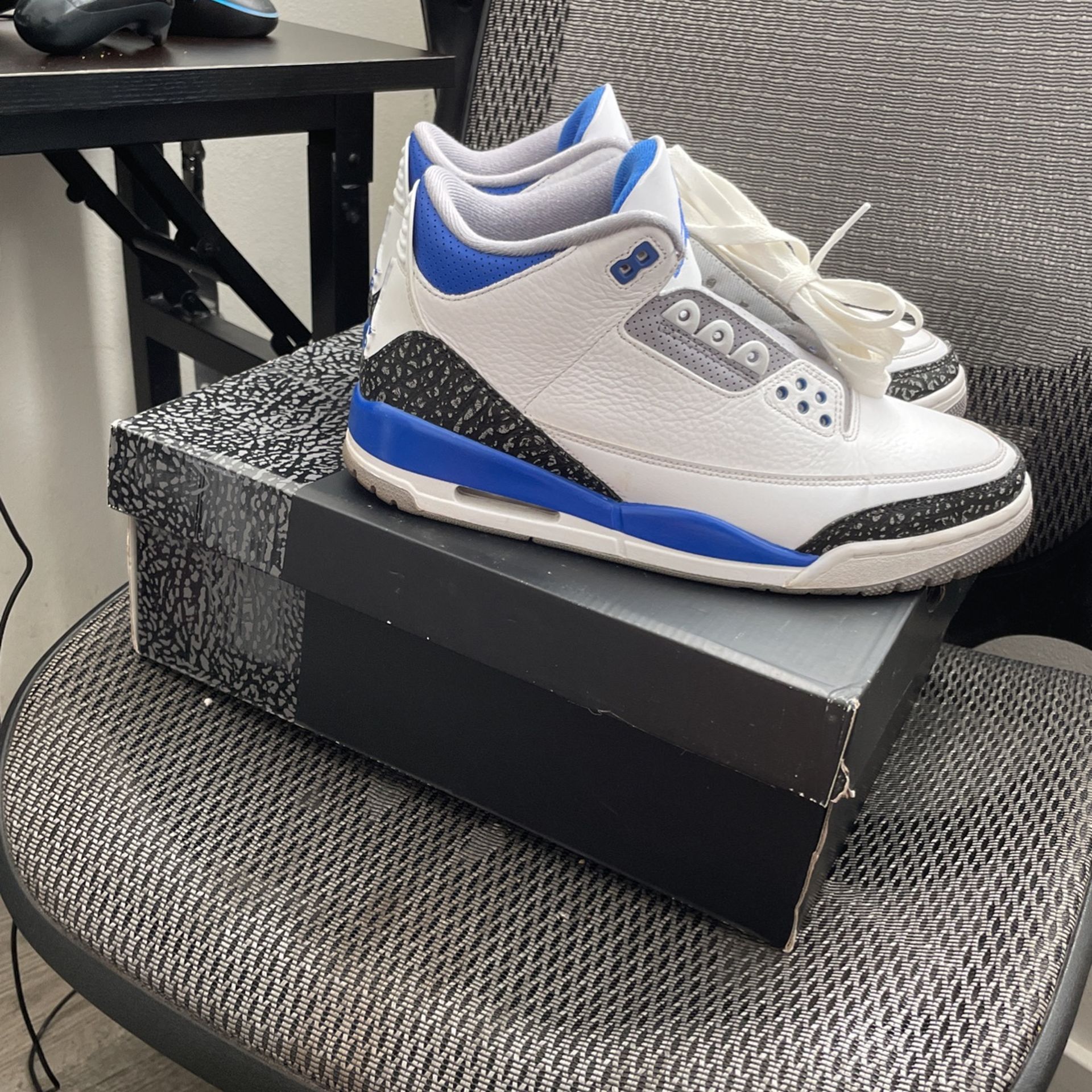 Jordan Retro 3 Racer Blues 11