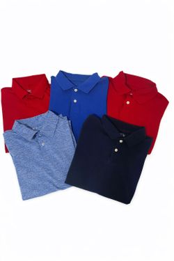 School Uniform Polo Shirts – Size 10–12 (Set of 5)