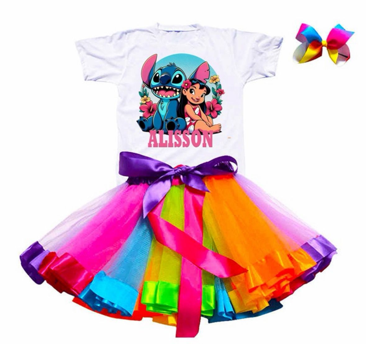 Lilo And Stitch Party Outfit Tutu Set Custom 