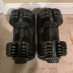 Merax Adjustable Dumbbells: Each Dumbbell goes from 10 to 72  Pounds: Total 144 Pounds