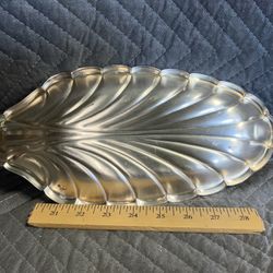 Silverplate Leaf Dish