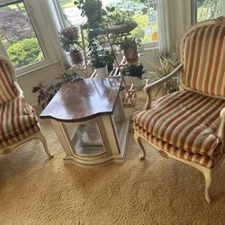 2 French Provincial Chairs