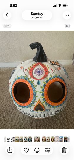 Martha Stewart Pumpkin LED Jack o lantern new