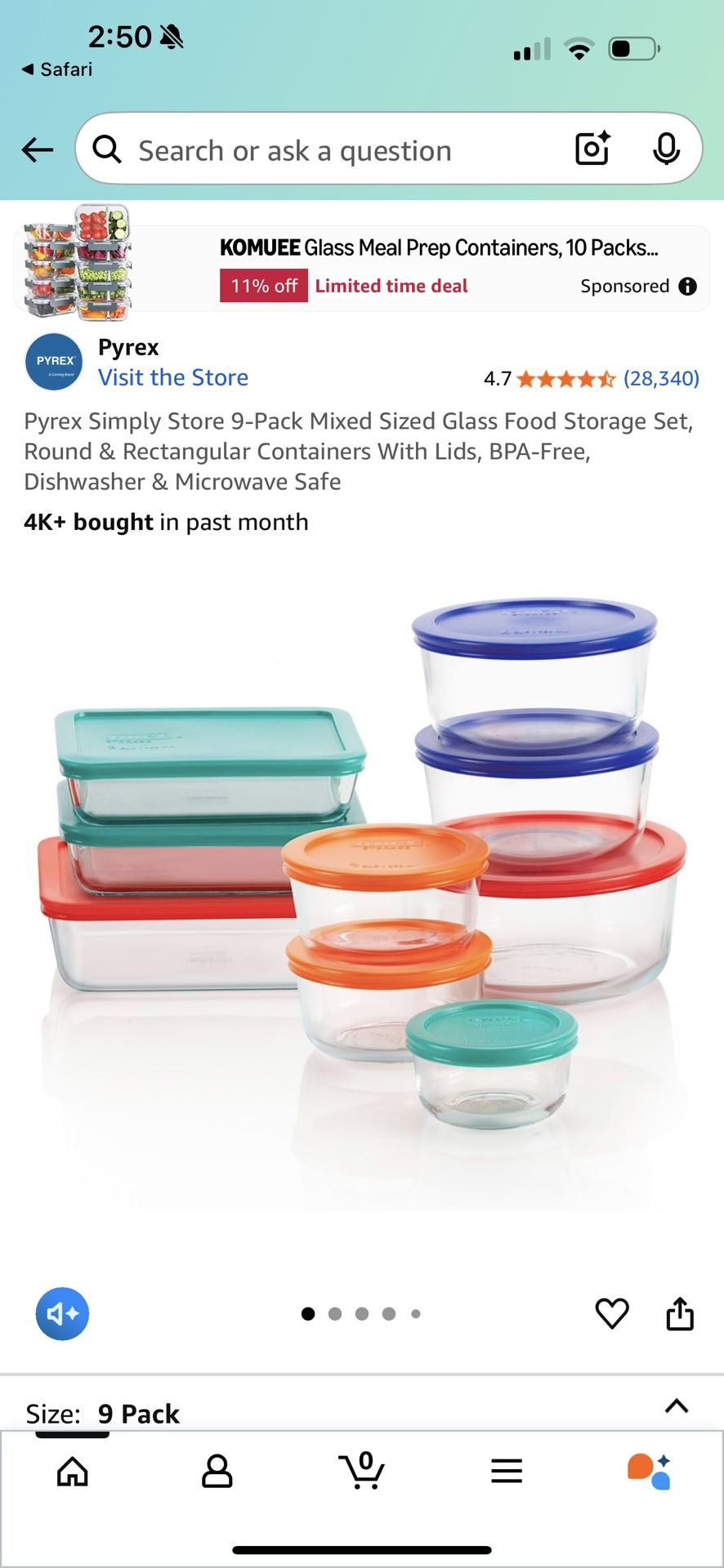 Pyrex 18 Piece
