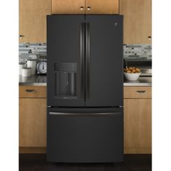 GE Adora Series 27.7 Cu Ft French-Door Refrigerator, Black Slate
