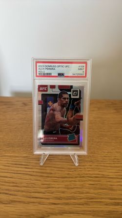 2023 Donruss Optic UFC Alex Pereira Holo Rated Rookie PSA 9
