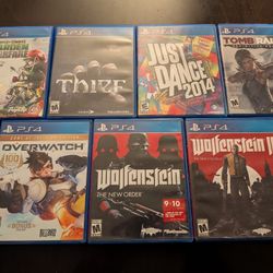 Various PS4 Games, $10 each.