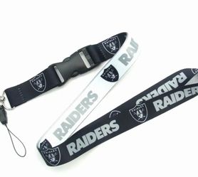 New NFL Raiders Keychain  Lanyards 