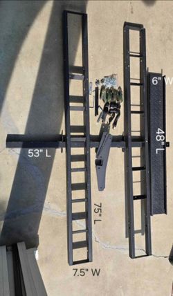 Double Motorcycle Dirt Bike, E-Bike Carrier, 75" Length Each