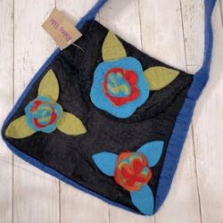 NWT Rising Tide Handmade Wool Felted Shoulder Bag