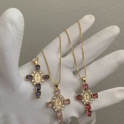Gold Filled Cross Necklaces 