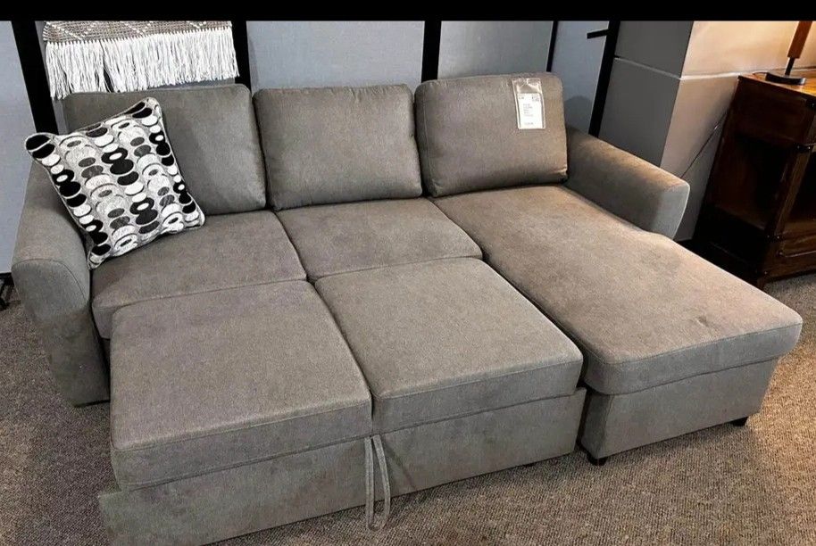 OM• $38 Initial • Brand New// Pup Up Sofa Sleeper With Storage