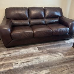 Leather Couch - $50 For Anyone who comes today!