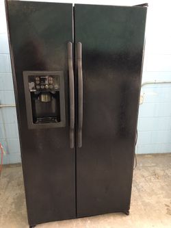 Black Side By Side Refrigerator